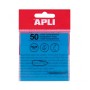 Apli Notas Adhesivas Transparentes Bloc 50 Hojas 75x75mm - Para Anotar sin Perder la Visibilidad del Texto o la Imagen - Resiste