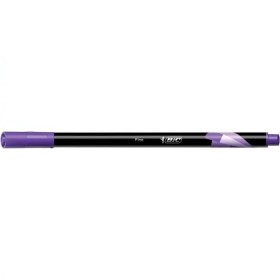 Bic Intensity Fine Rotulador de Punta Fina de 0.8mm - Trazo de 0.4mm - Tinta con Base de Agua - Color Morado