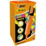 Bic Marking Highlighter Flat Marcador Fluorescente - Punta Biselada - Trazo entre 1.70 y 4.80 mm - Tinta con Base de Agua - Colo