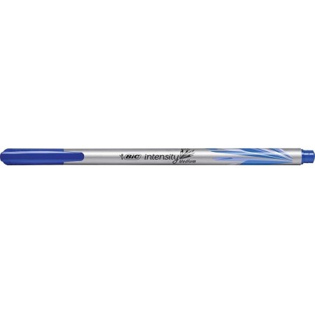 Bic Intensity Medium Rotulador de Punta Media de 0.8mm - Tinta con Base de Agua - Color Azul