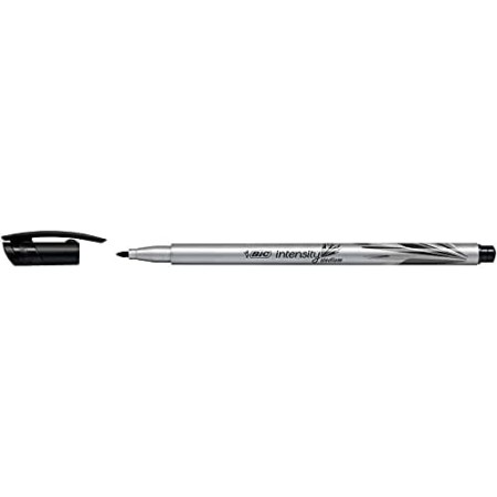 Bic Intensity Medium Rotulador de Punta Media de 0.8mm - Tinta con Base de Agua - Color Negro