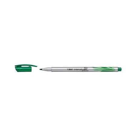 Bic Intensity Medium Rotulador de Punta Media de 0.8mm - Tinta con Base de Agua - Color Verde