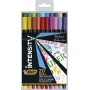 Bic Intensity Fine Pack de 20 Rotuladores - Punta Fina de 0.8mm - Trazo de 0.4mm - Tinta con Base de Agua - Colores Surtidos