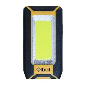 Elbat Linterna LED Recargable - Gancho e Iman - Cob 8W 500LM - Color Negro