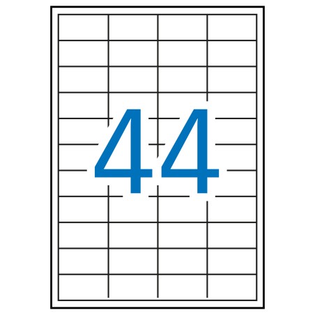 Apli Etiquetas Blancas Permanentes 48.5 x 25.4mm 500 Hojas