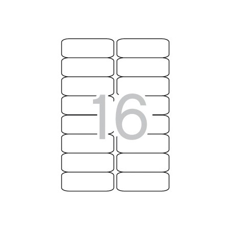 Apli Etiquetas Blancas Permanentes 99.1 x 34.0mm 500 Hojas