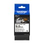 Brother HSe221E Cinta Tubo Termorretractil Original de Etiquetas para Cables - Texto negro sobre fondo blanco - Ancho 9mm x 1.5 