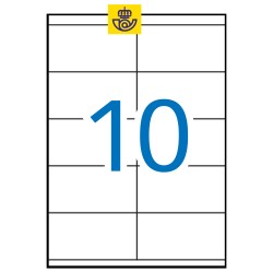 Apli Etiquetas Blancas Permanentes para Laser 105 x 57mm 250 Hojas