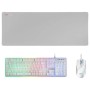 Mars Gaming Pack 3 en 1 de Teclado Tecnologia Hibrida H-Mech, Antighosting USB RGB + Raton 10000dpi USB RGB + Alfombrilla 800x30