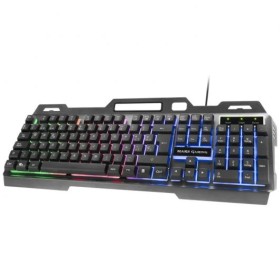 Mars Gaming MK120 Teclado Gaming USB - Iluminacion FRGB - Fabricado en Aluminio -  Antighosting - Cable de 1.50m