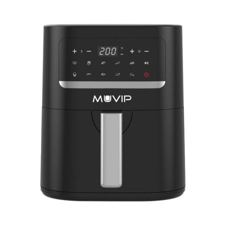 Muvip Freidora Aire Caliente 45L 1600W Pantalla Tactil - 10 Programas Preestablecidos - Cocina con 80% Menos Grasa - Olla Antiad