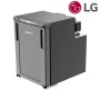Muvip Nevera Fija con Compresor LG 50L - Conexion 12/24/220V - Consumo 60W - Apertura Frontal - Proteccion Bateria - Luz LED - T