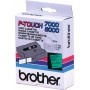 Brother TX751 Cinta Laminada Original de Etiquetas - Texto Negro sobre Fondo Verde - Ancho 24mm x 15 metros