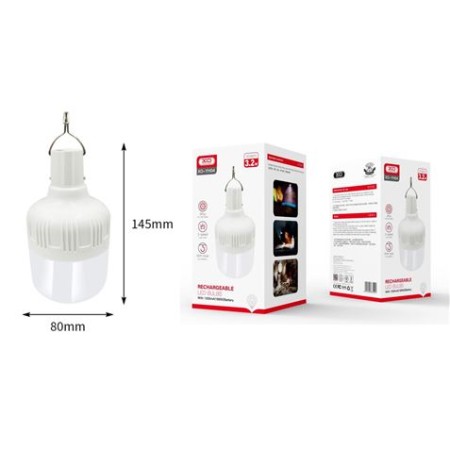 XO Linterna LED Portatil - Tamaño Optica 68mm - Potencia 32W - Bateria 1200Mah - Luz Fuerte Hasta 2H, Luz Debil Hasta 4H, Luz Fl