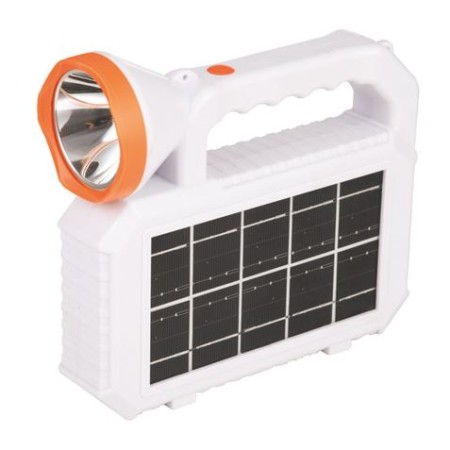 XO Foco Solar Resistente - Tamaño Optica 68mm - Luz Fuerte Hasta 6H, Luz Normal Hasta 12H, Luz Estroboscopica Hasta 36H - Carcas