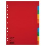 Esselte Separadores Scarton A4 10 Pestañas 5 Colores Gramaje150Grs sin Caratula Indice - Multicolor Materia Lcarton - Tamaño A4 