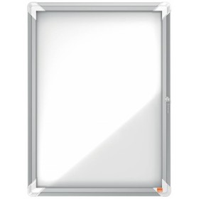 Nobo Vitrina Exteriores 4 Hojas A4 Superficie Blanca Magnetica 532x692x45mm Segura Aluminio