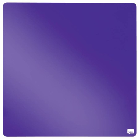 Nobo Tile Mini Pizarra Magnetica 360x360mm - sin Marco - Almohadillas Adhesivas e Imanes - Diseño Creativo y Colorido - Color Vi