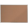 Nobo Essence Tablero de Anuncios de Corcho 900x600mm - Montaje en Esquinas - Superficie de Corcho - Marco de Aluminio Anodizado 