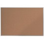 Nobo Essence Tablero de Anuncios de Corcho de 1500x1000mm - Montaje en Esquinas - Superficie Natural - Marco de Aluminio Anodiza
