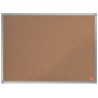 Nobo Essence Tablero de Anuncios de Corcho 600x450mm - Montaje en Esquinas - Superficie de Corcho - Marco de Aluminio Anodizado 