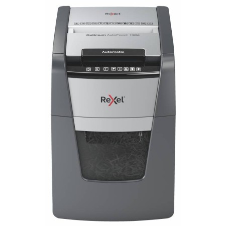 Rexel Optimum Autofeed 100M Destructora Automatica de Microcorte - Alimentacion Automatica de Hasta 100 Hojas - Nivel de Ruido U