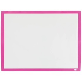 Nobo Pizarra Blanca Magnetica Pequeña 585x430 - Colores Vibrantes - Accesorios Incluidos - Fucsia