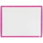 Nobo Pizarra Blanca Magnetica Pequeña 585x430 - Colores Vibrantes - Accesorios Incluidos - Fucsia