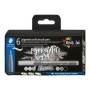 Staedtler 372 Pack de 6 Rotuladores Punta de Pincel Suave - Nueva Tinta Multi Ink - Pigmentos de Primera Calidad - Colores Grise