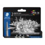 Staedtler 376 Pack de 2 Rotuladores Punta de Fibra Redonda - Ancho de Linea aprox. 1,0mm - Nueva Tinta Multi Ink - Pigmentos de 