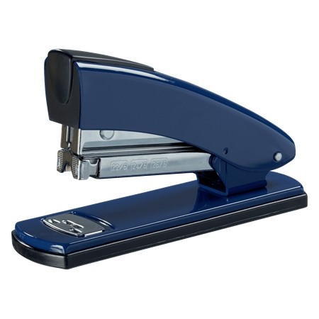 Petrus 2001 Grapadora Metalica Retro - Hasta 30 Hojas - Grapado Cerrado, Abierto y Clavado - Color Azul