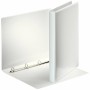 Esselte Carpeta Canguro Gama Basica 16mm - Mecanismo de 4 Anillas Redondas - 2 Bolsillos Exteriores - A4 - Blanco - Certificado 