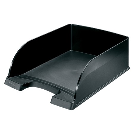 Leitz Plus Jumbo Bandeja Portadocumentos de Gran Capacidad - Formato Vertical A4 - Hasta 8uds Apilables - Color Negro
