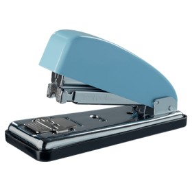 Petrus 226 Edicion Retro Grapadora Metalica - Hasta 30 Hojas - Grapado Cerrado, Abierto y Clavado - Color Fondant Blue