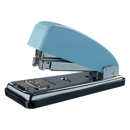 Petrus 226 Edicion Retro Grapadora Metalica - Hasta 30 Hojas - Grapado Cerrado, Abierto y Clavado - Color Fondant Blue