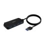 Aisens Hub USB 3.0 - Tipo A/M-4X Tipo A/H - 60cm - Color Negro