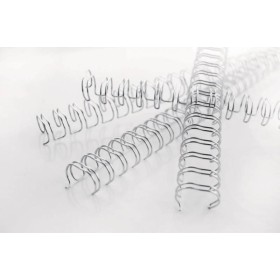 GBC Wirebind Encuadernacion de Alambre 3:1 No.4, 6mm - A4 Negro (100) - Negro Profesional