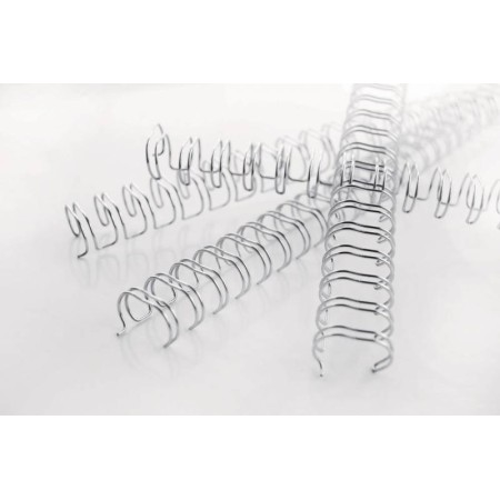 GBC Wirebind Encuadernacion de Alambre 3:1 No.4, 6mm - A4 Negro (100) - Negro Profesional