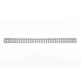 GBC Wirebind Encuadernacion de Alambre 3:1 No.5, 8mm - A4 Negro (100) - Duraderas - Proteccion de Espaciado de Precision - Const