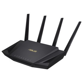 Asus RT-AX58U V2 Router AX 3000 WiFi 6 Dual Band - Velocidad Combinada de unos 3000Mbps - 4 Puertos RJ45 LAN, 1 Puerto RJ45 WAN 