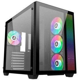 Abysm Gaming Danube SAVA ARGB Caja Semi-Torre ATX, Micro-ITX, micro ATX - Frontal y Lateral Cristal Templado - 3.5" y 2.5" - USB