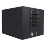 Unykach Caja NAS 4U 4 Bahias Hot Swap - Tamaños de Disco Soportados 2.5", 3.5" - Placas Base Soportada Mini ITX - USB-A 3.0 - 1 