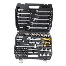 Blim Juego de Llaves y Vasos - 9 Llaves Combinadas - 13 Vasos 1/4 - 17 Cabezales con Punta - Color Negro