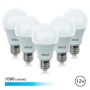 Elbat Pack 5 Unidades - Potencia 12W - Lumenes 1080 - Tipo de Luz 6500K Luz Fria - Casquillo E27 - Angulo 220º - Dimensiones 60X