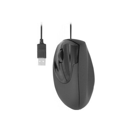 Urban Factory Ergo Raton Vertical Ergonomico USB 2400dpi max. para Zurdos - 3 Botones - Cable de 1.50m - Color Negro