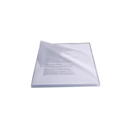 Esselte Caja de 50 Dossiers Uñero PVC 250 Micras - Tamaño Folio - Transparente