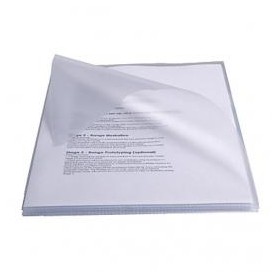 Esselte Caja de 50 Dossiers Uñero PVC 250 Micras - Tamaño A4 - Transparente
