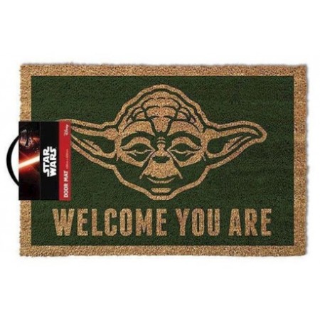 Pyramid Disney-Star Wars Felpudo Star Wars Yoda - Fabricado en Fibra de Coco con Base de PVC - Tamaño 60x40cm