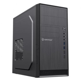 Unykach Aero C12 Caja Torre MicroATX - Tamaño Disco Soportado 3.5", 2.5" - USB-A 3.0, USB-C y Audio