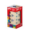 Apli Gomets Estrella Holograficos - 12.5mm y 19.5mm - Adhesivo Permanente - 59 Hojas Pretroqueladas - 2.360 Gomets por Rollo